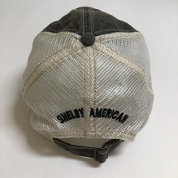 Shelby Cobra Ford Mustang Hat Cap Racing Las Vegas American Gray Vintage Taiwan - Picture 4 of 15